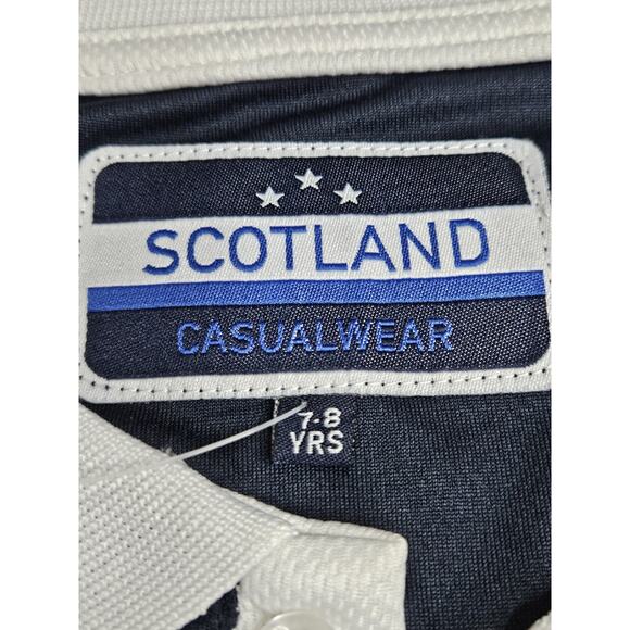 Kids Saltire Scotland Football Top Navy Size 7-8 Years by Scotland Casualwear - Picture 4 of 6